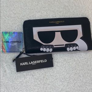 Karl Lagerfeld new with tags zip wallet